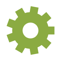 Spinning gear icon